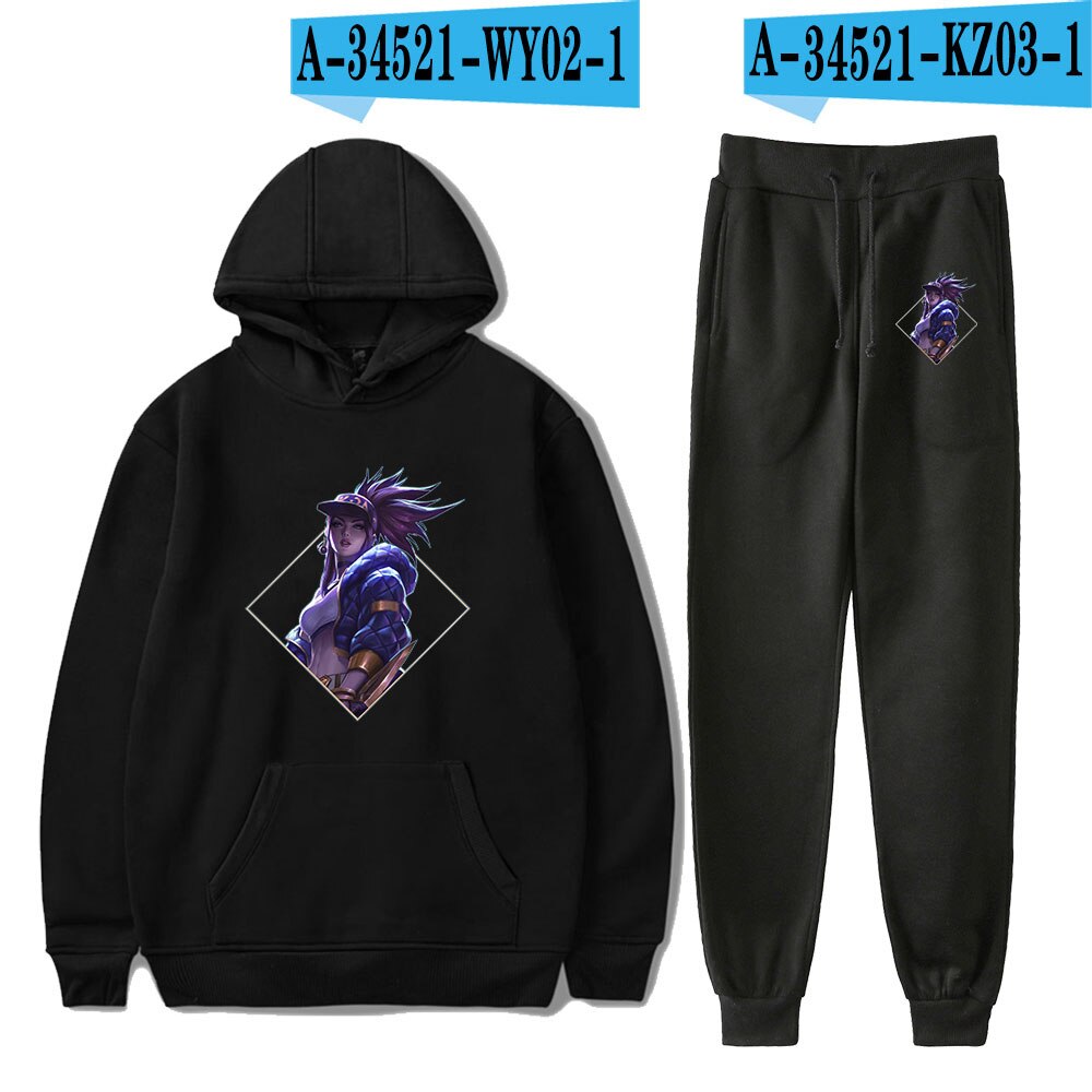 K/DA The Baddest  Jogger - Sweatshirt Sets Collection - League of Legends Fan Store