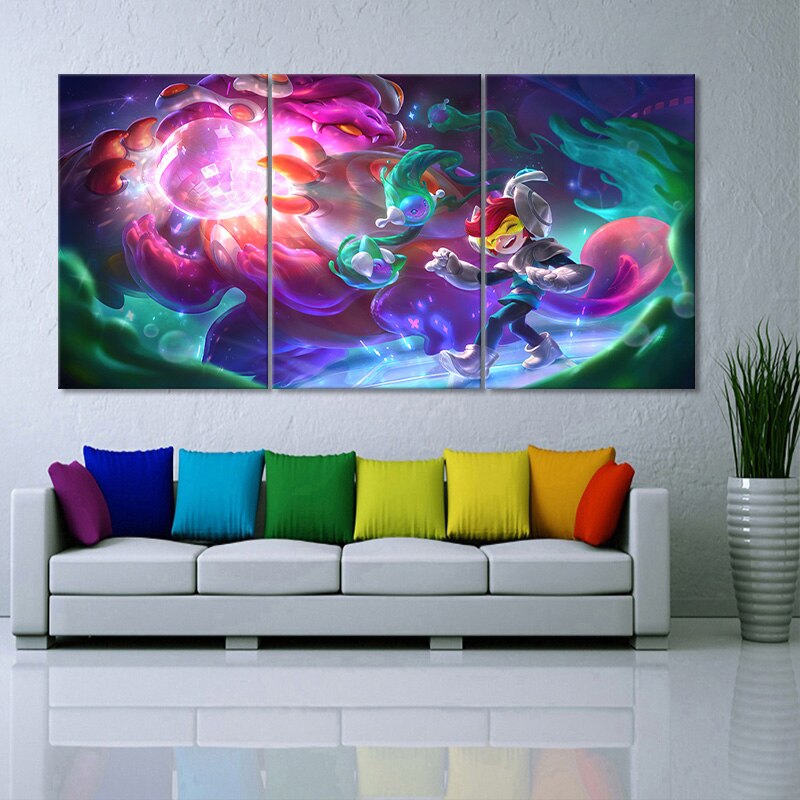 Nunu Willump "Space Groove" Poster - Canvas Painting - League of Legends Fan Store