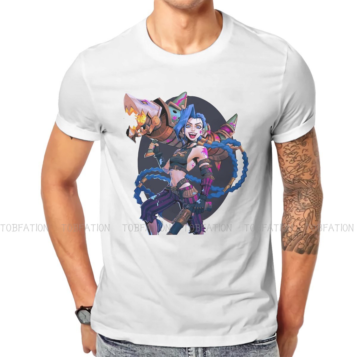 Arcane  Jinx Excited T Shirt - League of Legends Fan Store