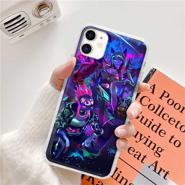 Collection  1League Legends LOL Kda Case For Apple iPhone 12 11 Pro Max XS X XR 7 8 6 6S Plus 5 5S SE 2020 Clear Soft Phone Coque Shell - League of Legends Fan Store