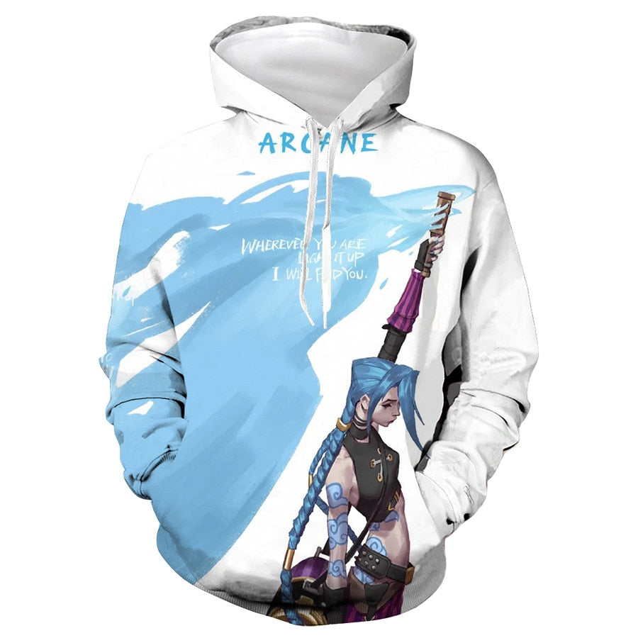 Arcane Jinx Hoodies Collection - League of Legends Fan Store