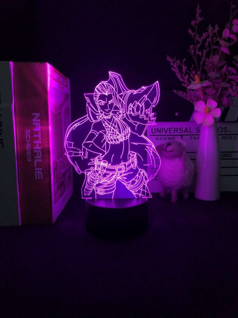 Jinx Figure 3D Led Nightlight - League of Legends Fan Store