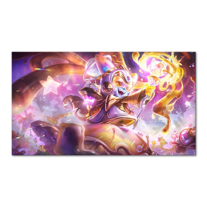 "Dark Star" Lux Rumble Nasus Nunu Lulu Samira Blitzcrank Poster - Canvas Painting - League of Legends Fan Store