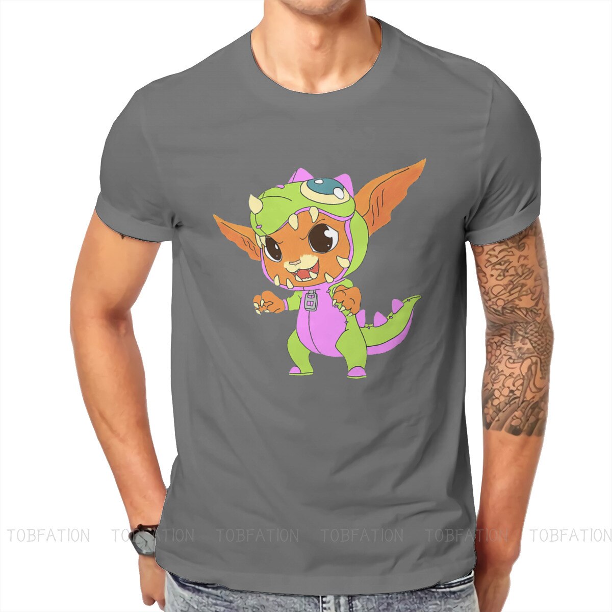 Dino Gnar Fashion T-Shirts - League of Legends Fan Store