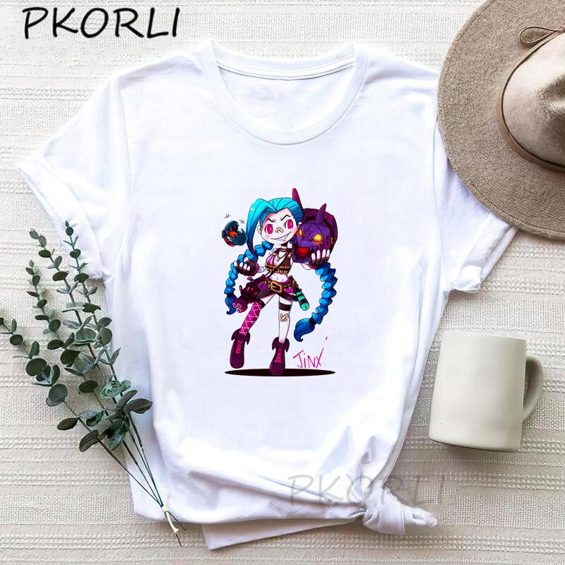 Arcane Jinx  T-shirts Collection - League of Legends Fan Store