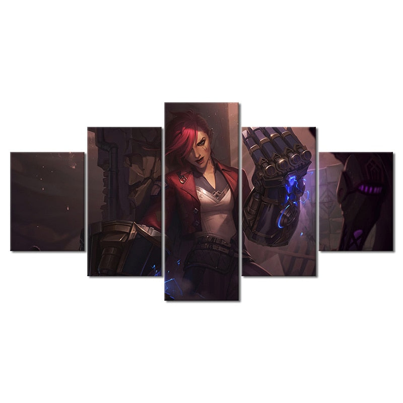 "The Piltover Enforcer" VI Poster - Canvas Painting - League of Legends Fan Store