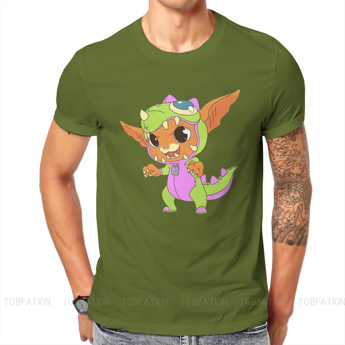 Dino Gnar Fashion T-Shirts - League of Legends Fan Store