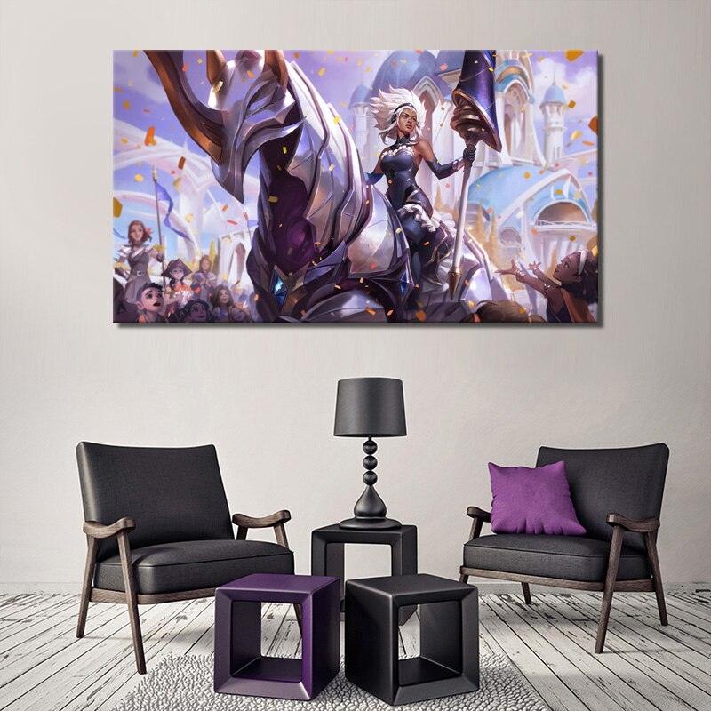 "Battle Queen" Qiyana Katarina Janna Diana Rell Poster - Canvas Painting - League of Legends Fan Store