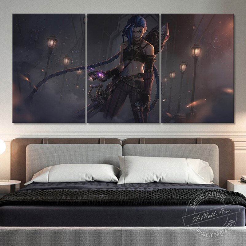 Arcane Jinx Poster - Canvas Painting - League of Legends Fan Store