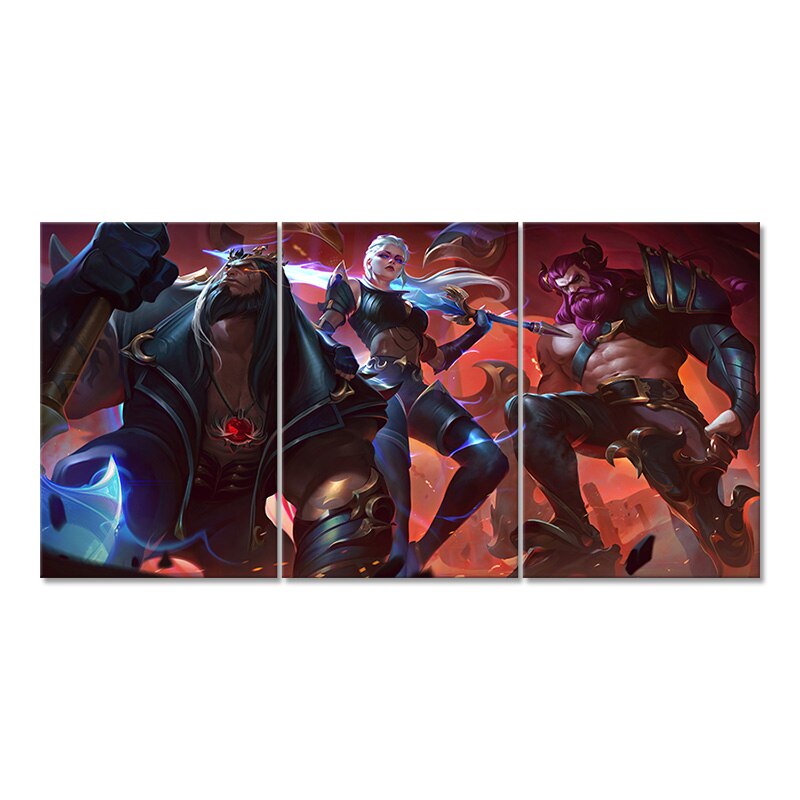 "Pentakill Lost Chapter" Yorick Kayle Olaf Poster - Canvas Painting - League of Legends Fan Store