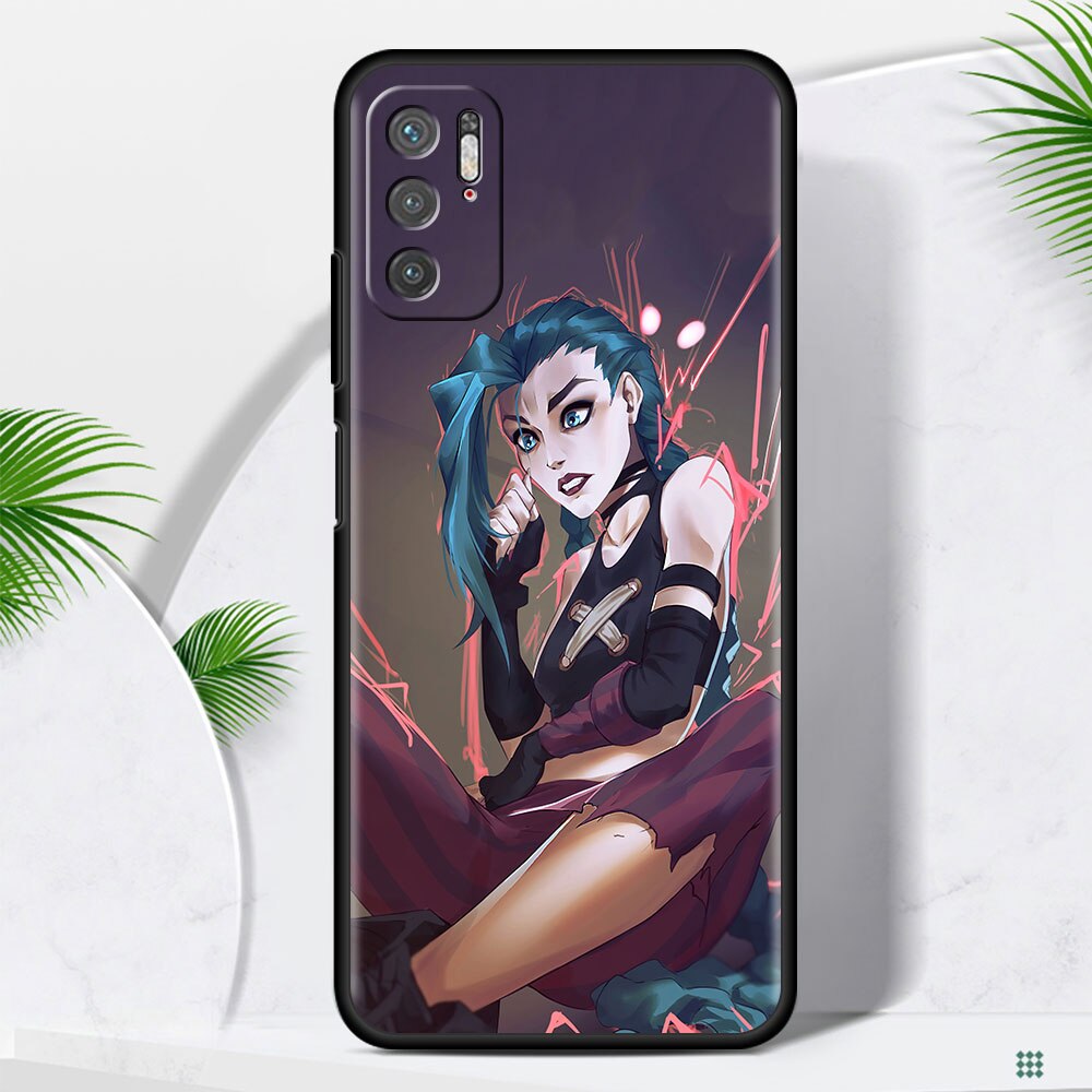 Arcane Hot Anime Soft Case For Xiaomi Redmi Note 9 8 10 Pro 9S 10S 9C NFC K40 9A 7 9T 8T 7A Black Phone Cover Silicone Shell Sac - League of Legends Fan Store