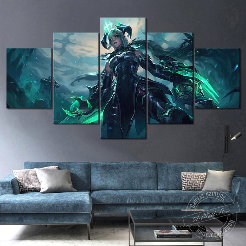 Shyvana "The Half-Dragon Ruined" Poster - Canvas Painting - League of Legends Fan Store