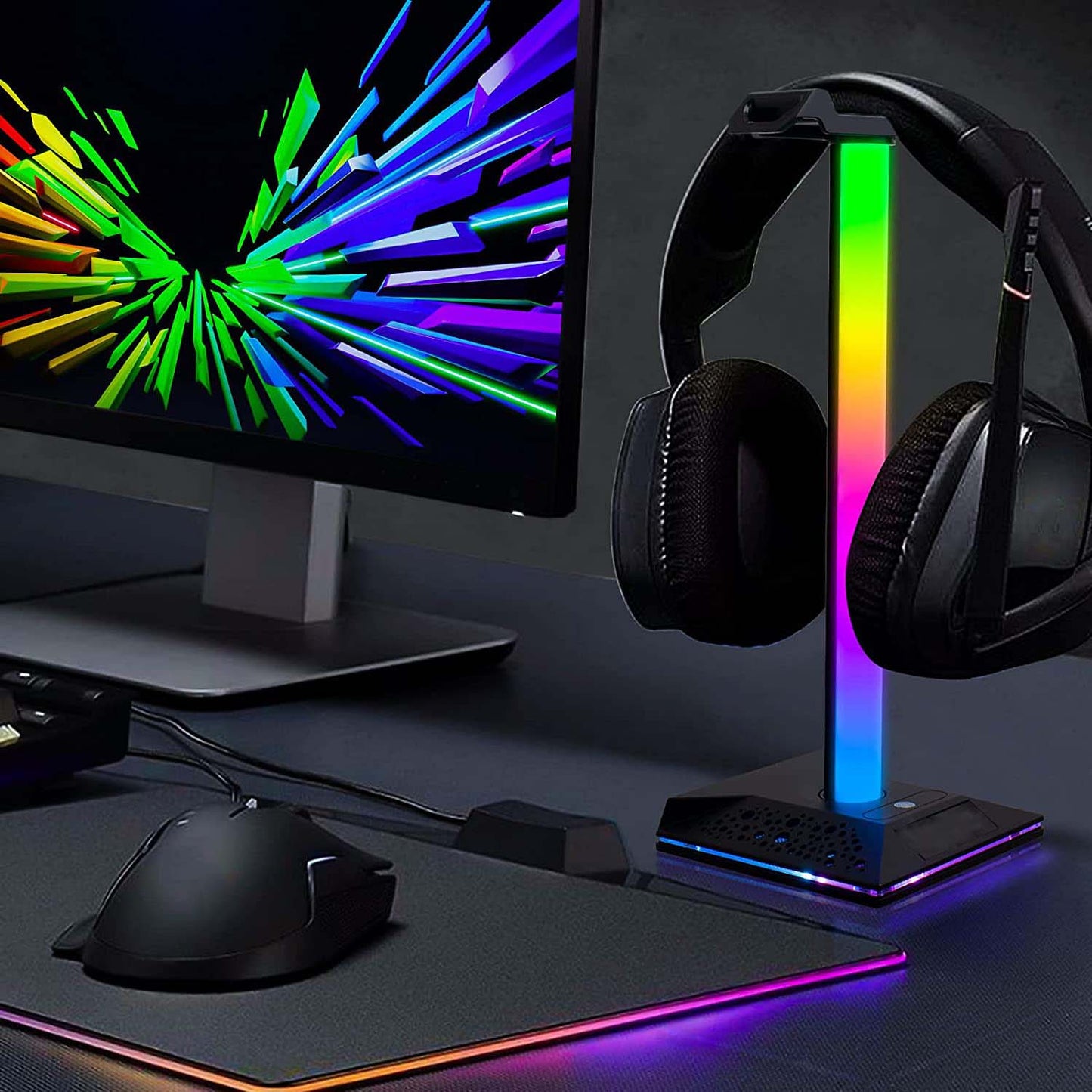 RGB Gaming Headphone Stand - League of Legends Fan Store