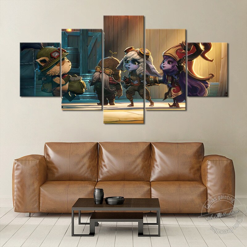 Yordles Kennen Tristana Teemo Corki Lulu Poster - Canvas Painting - League of Legends Fan Store