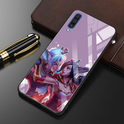 Collection 1 League Of Legends Lol Cool Tempered Glass Phone Case For Samsung Galaxy A50 A70 A72 A10 A30 A40 A20 Cover A51 A52 A12 A02s Bag - League of Legends Fan Store