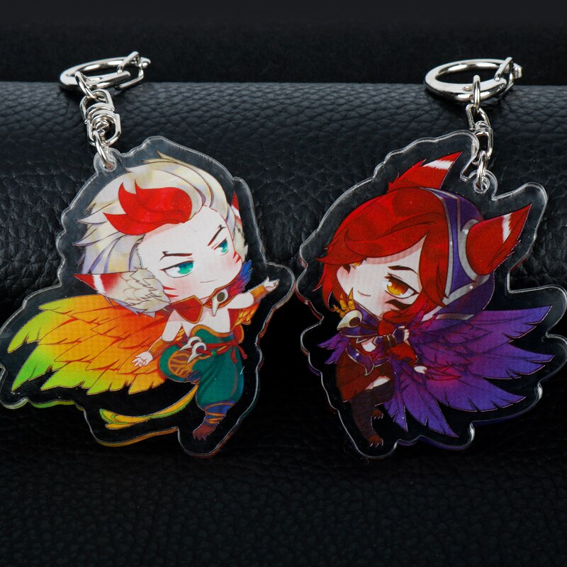 Xayah and Rakan Couples Key Chains - League of Legends Fan Store