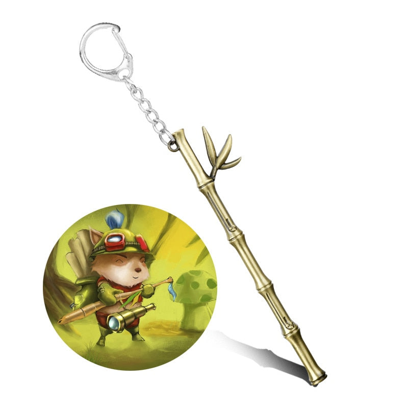 Temo Bamboo Weapon Model Keyrings - League of Legends Fan Store