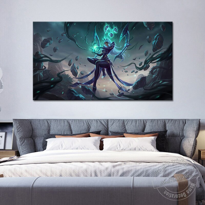 "Ruined" Karma "The Enlightened One" Poster - Canvas Painting - League of Legends Fan Store