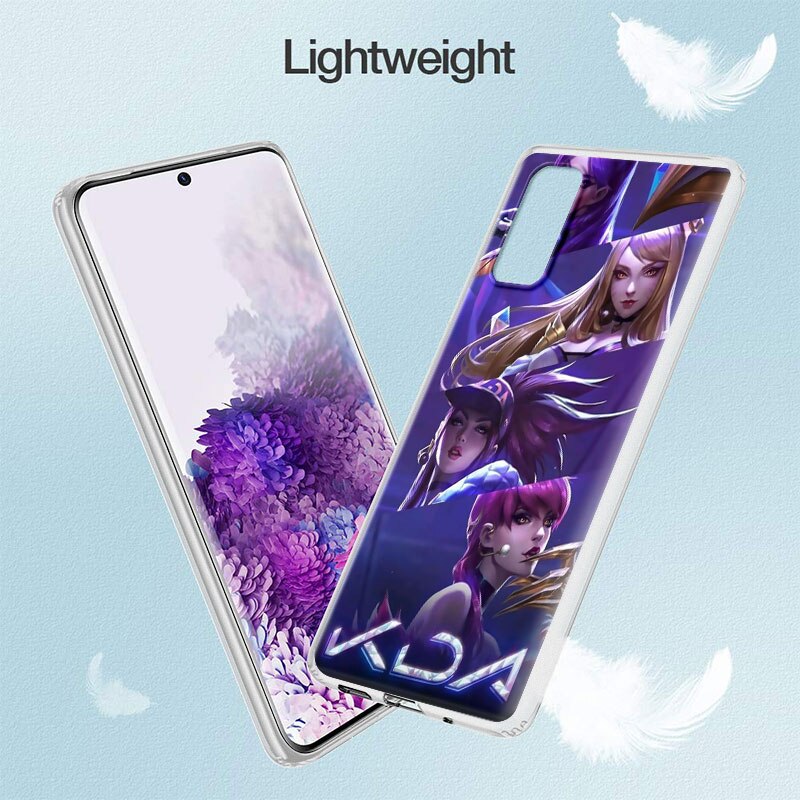 TPU Phone Case For Samsung S20 FE S21 Ultra S10 Plus S9 S8 Coque Bumper Note 10 Lite 20 9 Soft Funda Cover League Legend LOL Kda - League of Legends Fan Store