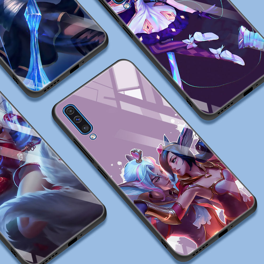 Collection 2 League Of Legends Lol Cool Tempered Glass Phone Case For Samsung Galaxy A50 A70 A72 A10 A30 A40 A20 Cover A51 A52 A12 A02s Bag - League of Legends Fan Store