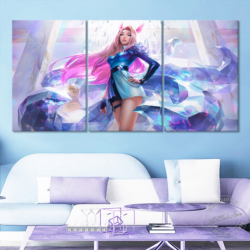 K/DA All Out Poster - Canvas Painting - League of Legends Fan Store