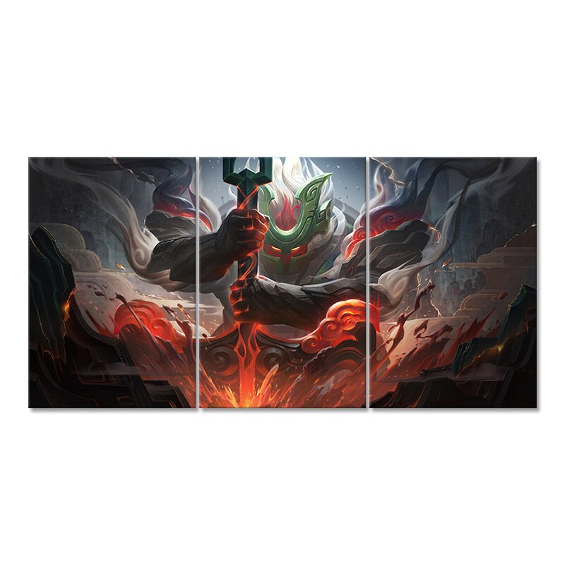 Nautilus "Titan of The Depths" "Shan Hai Scrolls" ChoGath Poster - Canvas Painting - League of Legends Fan Store