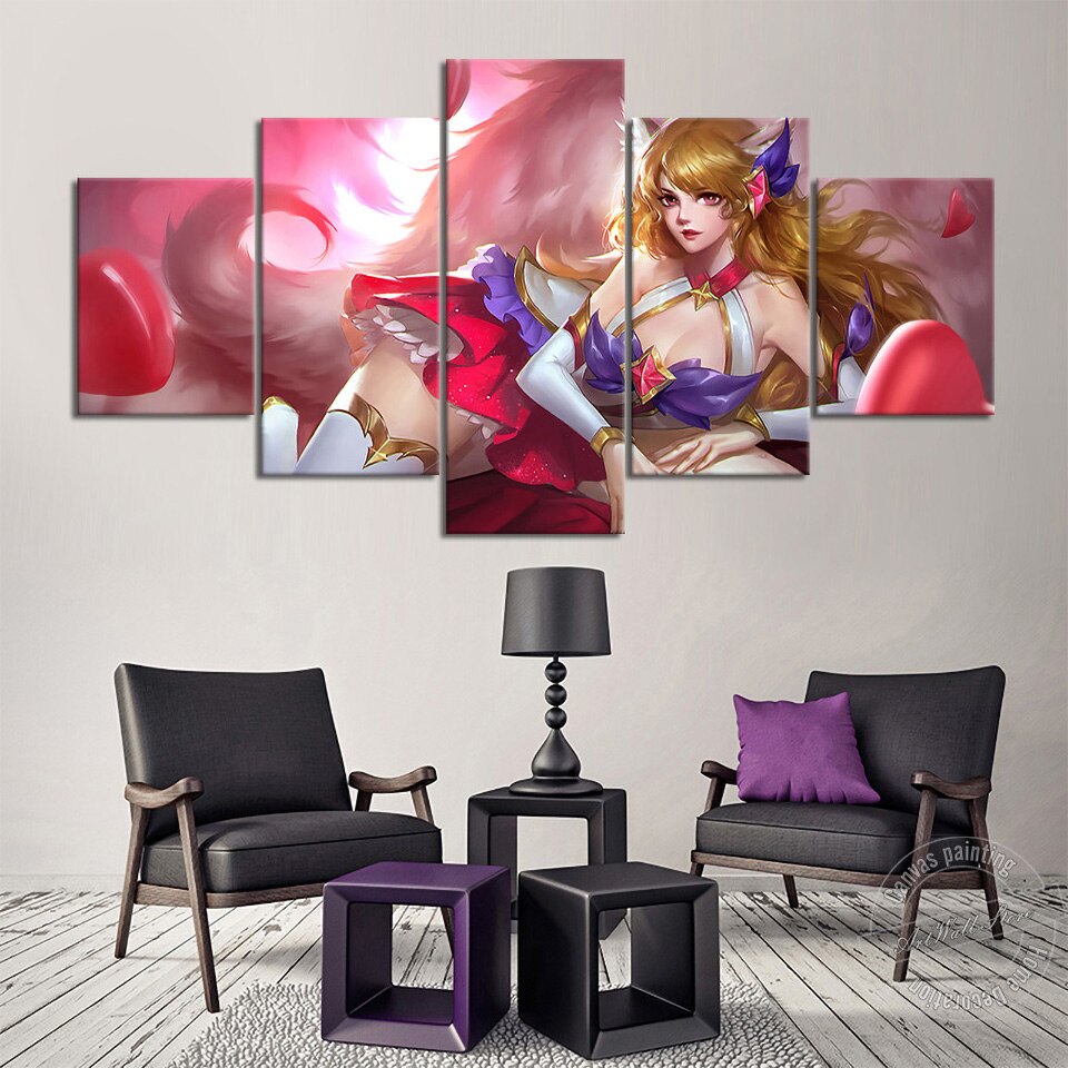 "Star Guardian" Syndra Ahri Zoe Lux Poster - Canvas Painting - League of Legends Fan Store