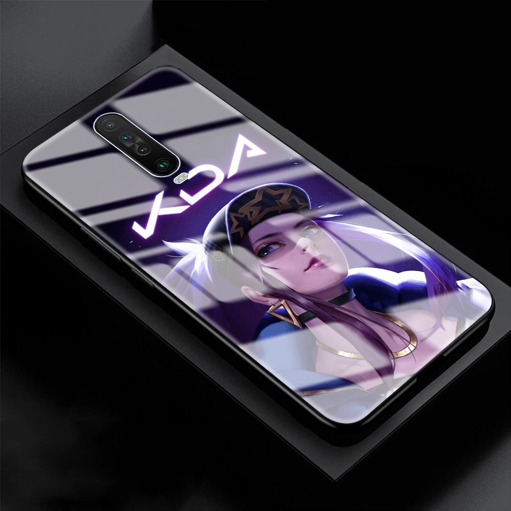 Collection 1 Glass Case For Xiaomi Redmi Note 9S 8T 9 8 Pro 7 8A Mi X3 NFC 10 Lite 9T CC9 Capa Phone Back Cover Shell League Legends LOL Kda - League of Legends Fan Store