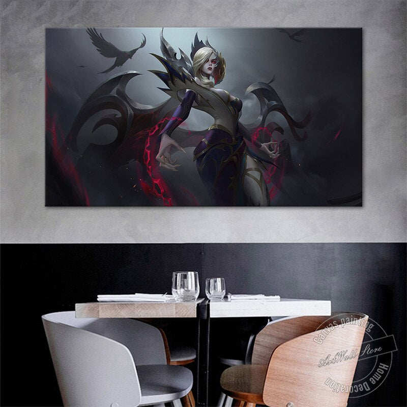 "The Fallen" Morgana Poster - Canvas Painting - League of Legends Fan Store