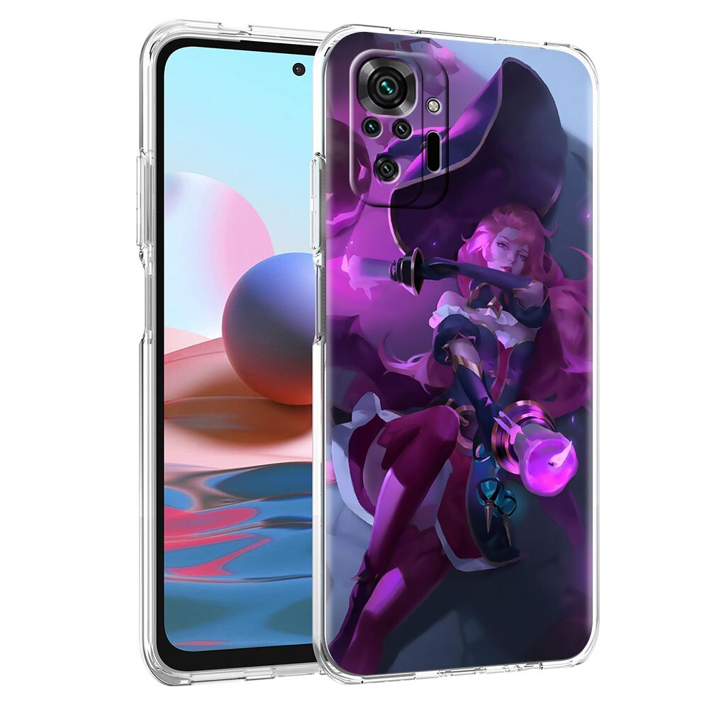 Collection 1 Transparent Soft Phone Case for Xiaomi Redmi Note 10 5G 10 Pro 9s 4G 9 7 8 8T 9T 10S Mobile Phone Bag Game League Of Legends Lol - League of Legends Fan Store