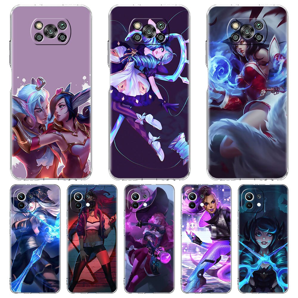 Transparent Soft Phone Case for Xiaomi Mi Poco X3 NFC X3 Pro 5G X3 GT X2 F3 Pocophone F1 Cover Clear Bag Game League Of Legends - League of Legends Fan Store