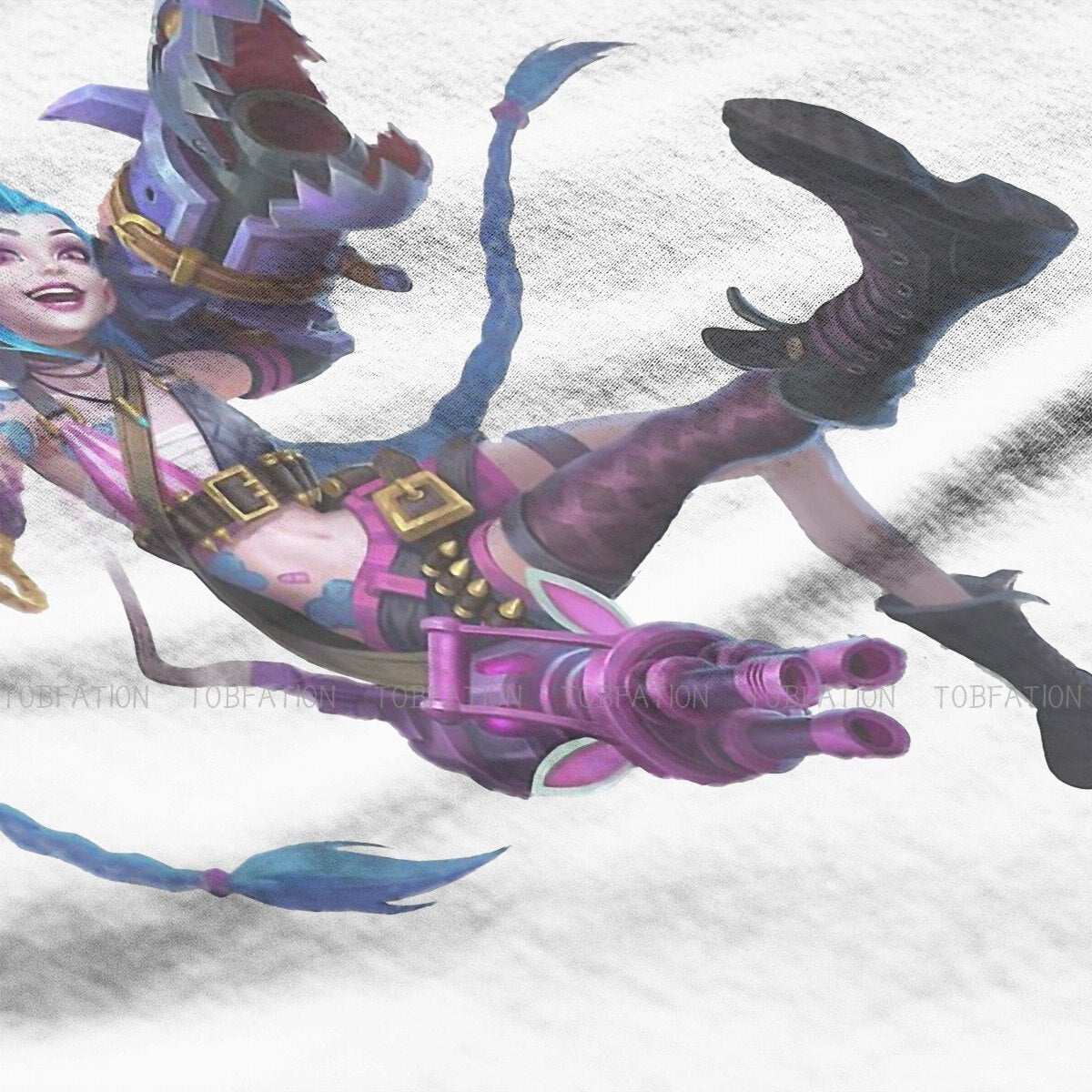 Jinx Arcane Carry T Shirt - League of Legends Fan Store