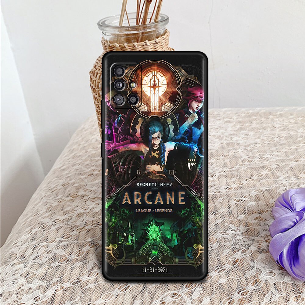 Collection 2 Arcane Hot Anime Case For Samsung Galaxy A12 A51 A21s A71 A52 A32 A31 A52s A41 A13 A02s A42 A72 A22 A11 A01 TPU Phone Cover Capa - League of Legends Fan Store