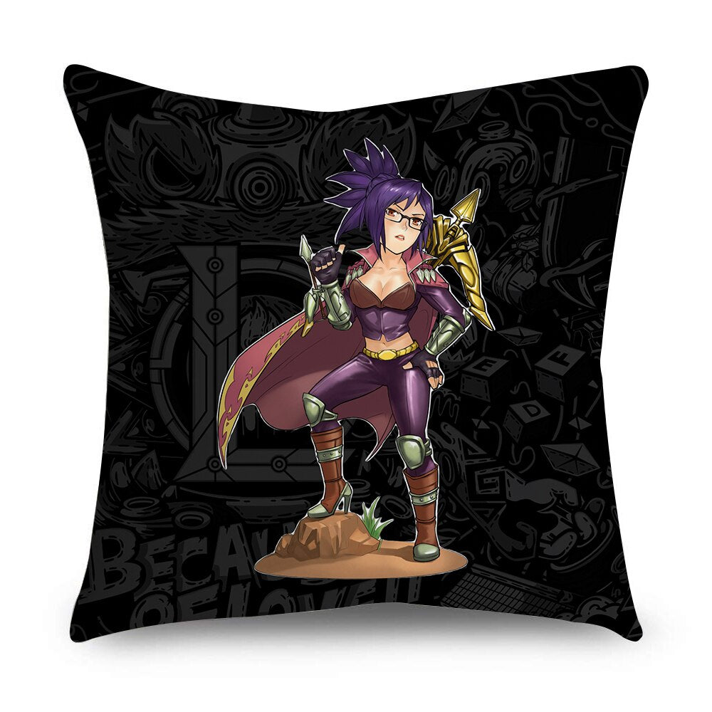 League of Legends Characters Pillowcases-- Nidale Ezreal Ziggs Janna Sejuani Zyra Varus Fizz Talon Graves Vladimir Riven Nami Vayne Zed Viktor Lee Sin Diana Nocturne - League of Legends Fan Store