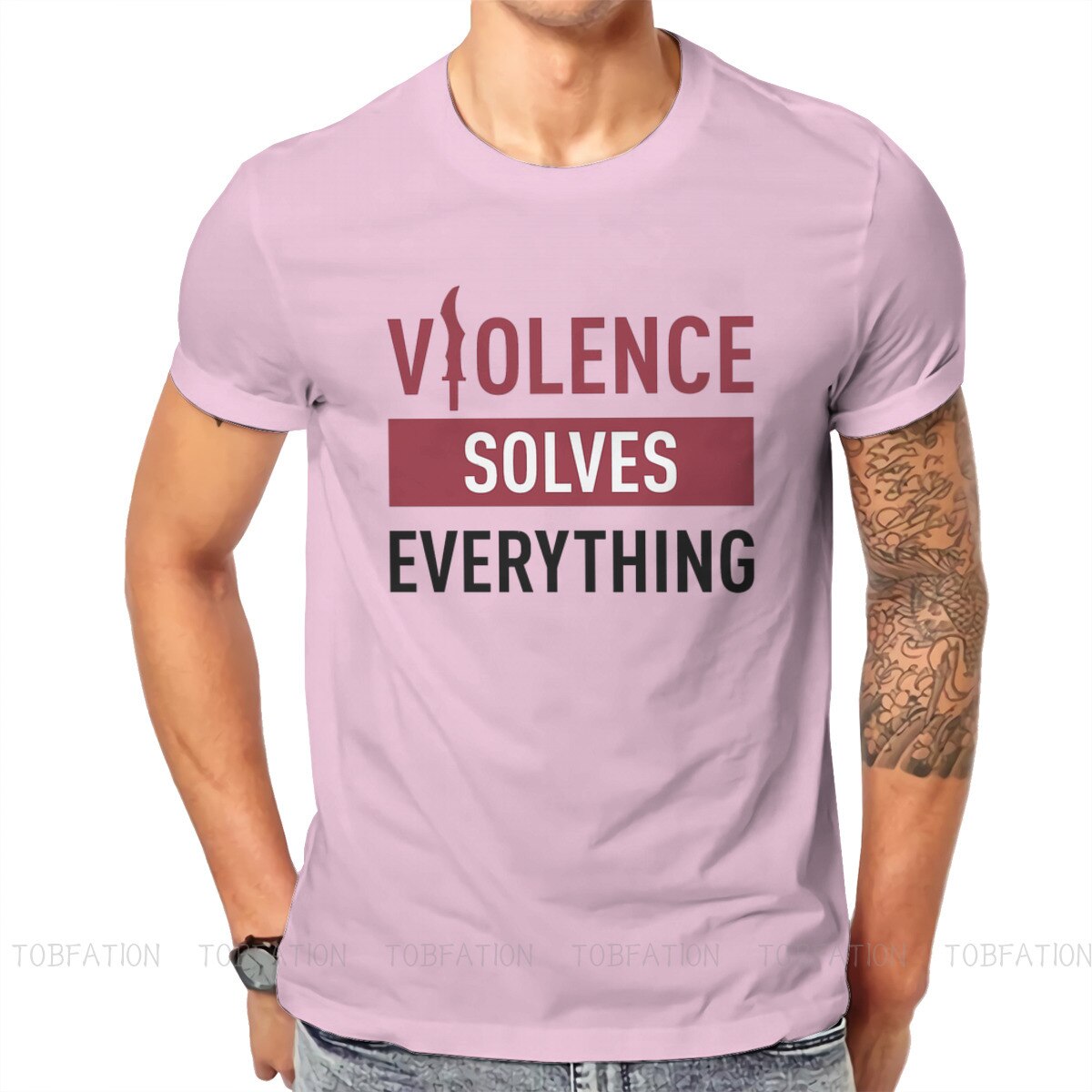 Violence Solves Everything  T Shirt - League of Legends Fan Store