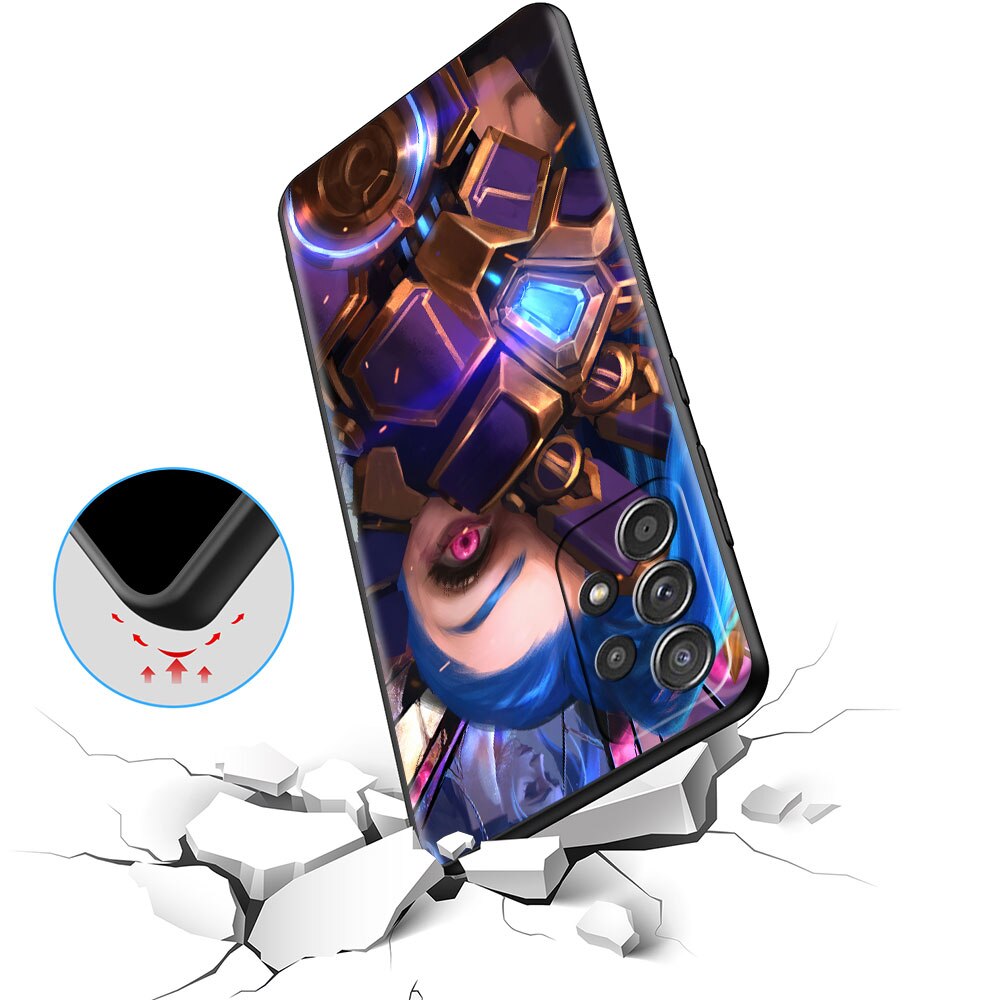 Collection 3 Arcane Hot Anime Case For Samsung Galaxy A12 A51 A21s A71 A52 A32 A31 A52s A41 A13 A02s A42 A72 A22 A11 A01 TPU Phone Cover Capa - League of Legends Fan Store