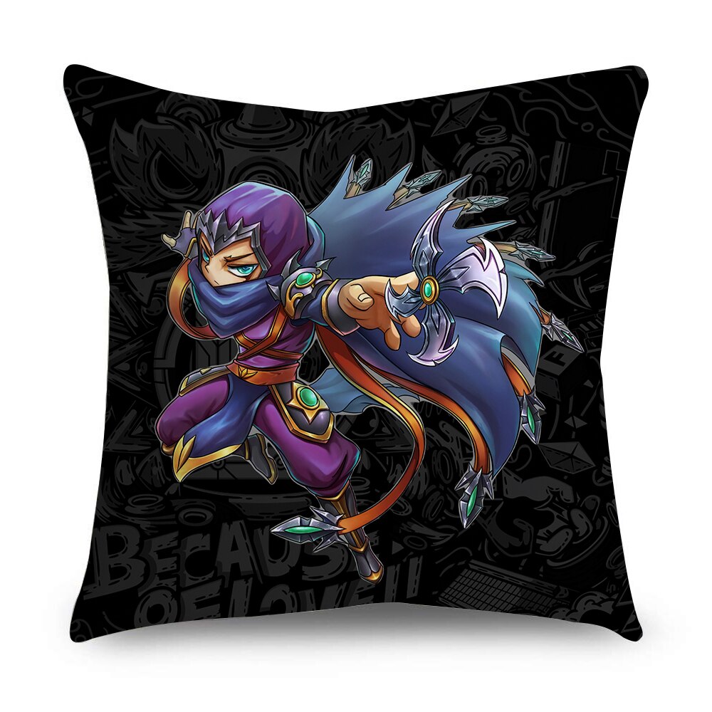 League of Legends Characters Pillowcases-- Nidale Ezreal Ziggs Janna Sejuani Zyra Varus Fizz Talon Graves Vladimir Riven Nami Vayne Zed Viktor Lee Sin Diana Nocturne - League of Legends Fan Store