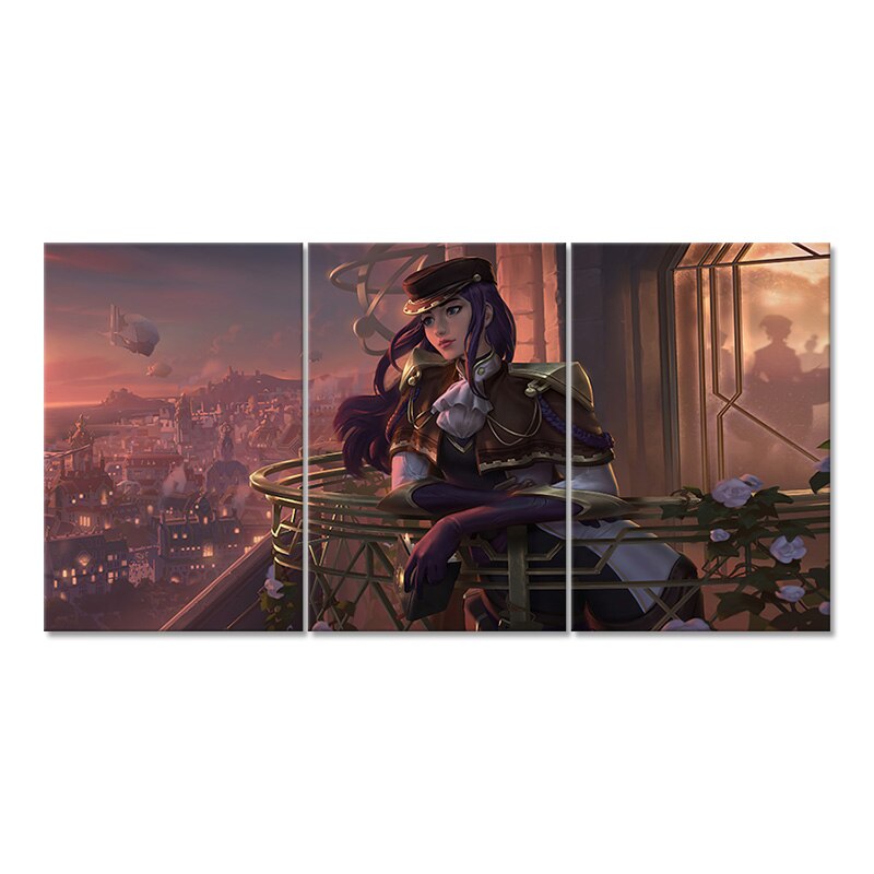 Caitlyn "The Sheriff of Piltover" Poster - Canvas Painting - League of Legends Fan Store