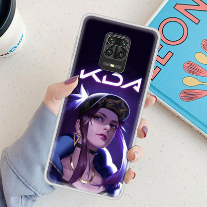 League Legends LOL Kda Case For Xiaomi Redmi Note 9 8 Pro 9S 8T 7 9T Soft Bumper Cover 9A 9C 8A 7A Funda K20 k30 6 6A TPU Coque - League of Legends Fan Store