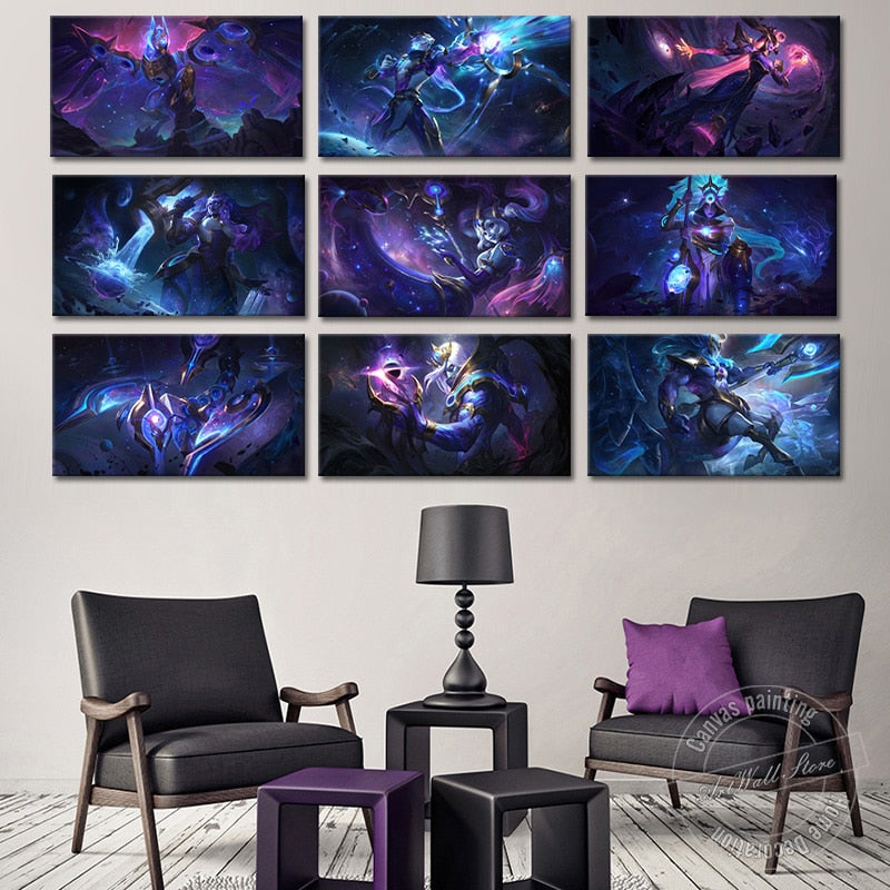 "Dark Star"  Anivia Varus Lissandra Illaoi Nami Skarner Vladimir Poster - Canvas Painting - League of Legends Fan Store