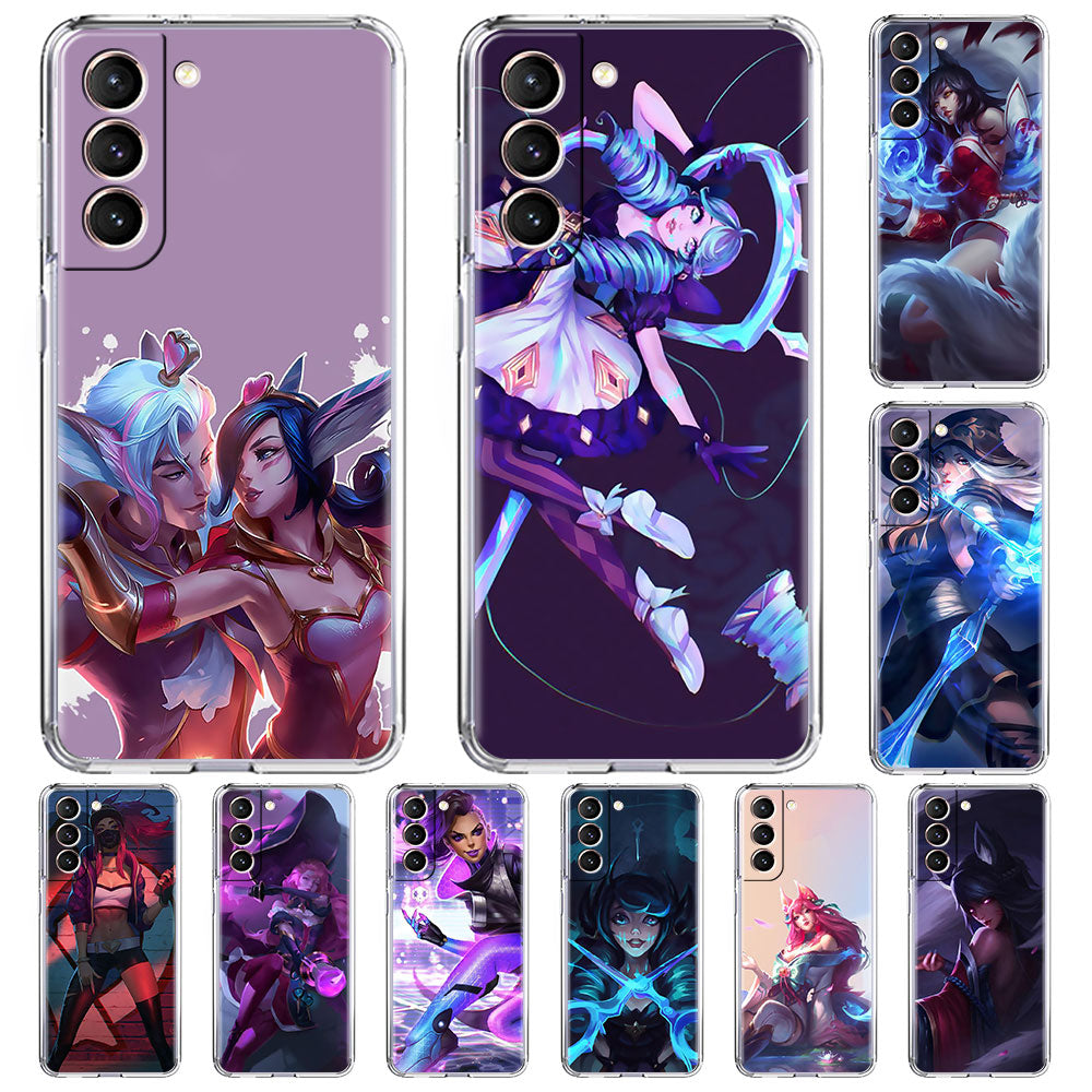 Collection 2 Transparent Phone Case for Samsung Galaxy S21 Plus S20 FE S21 UItra S10 S9 S20 S9 S8 Protect Cover Game League Of Legends Lol - League of Legends Fan Store