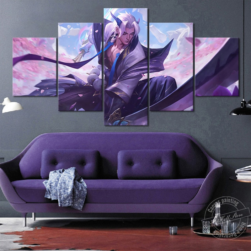 "Unforgotten" Yone "New Spirit Blossom" Poster - Canvas Painting - League of Legends Fan Store