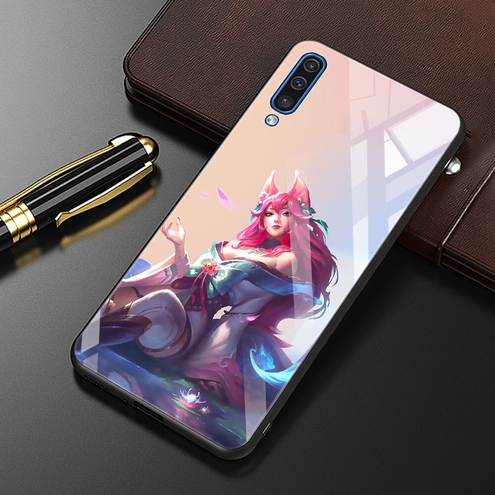 Collection 2 League Of Legends Lol Cool Tempered Glass Phone Case For Samsung Galaxy A50 A70 A72 A10 A30 A40 A20 Cover A51 A52 A12 A02s Bag - League of Legends Fan Store