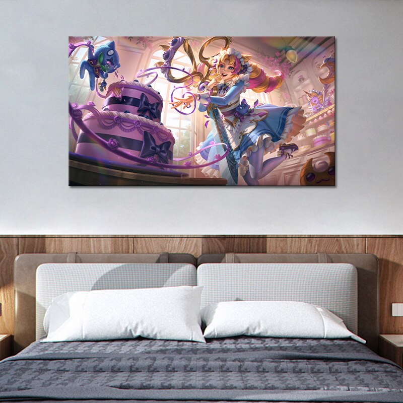 "Sweetheart" Gwen Poster - Canvas Painting - League of Legends Fan Store