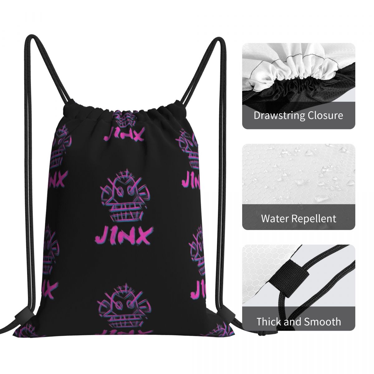 Jinx Arcane Backpack3 - League of Legends Fan Store