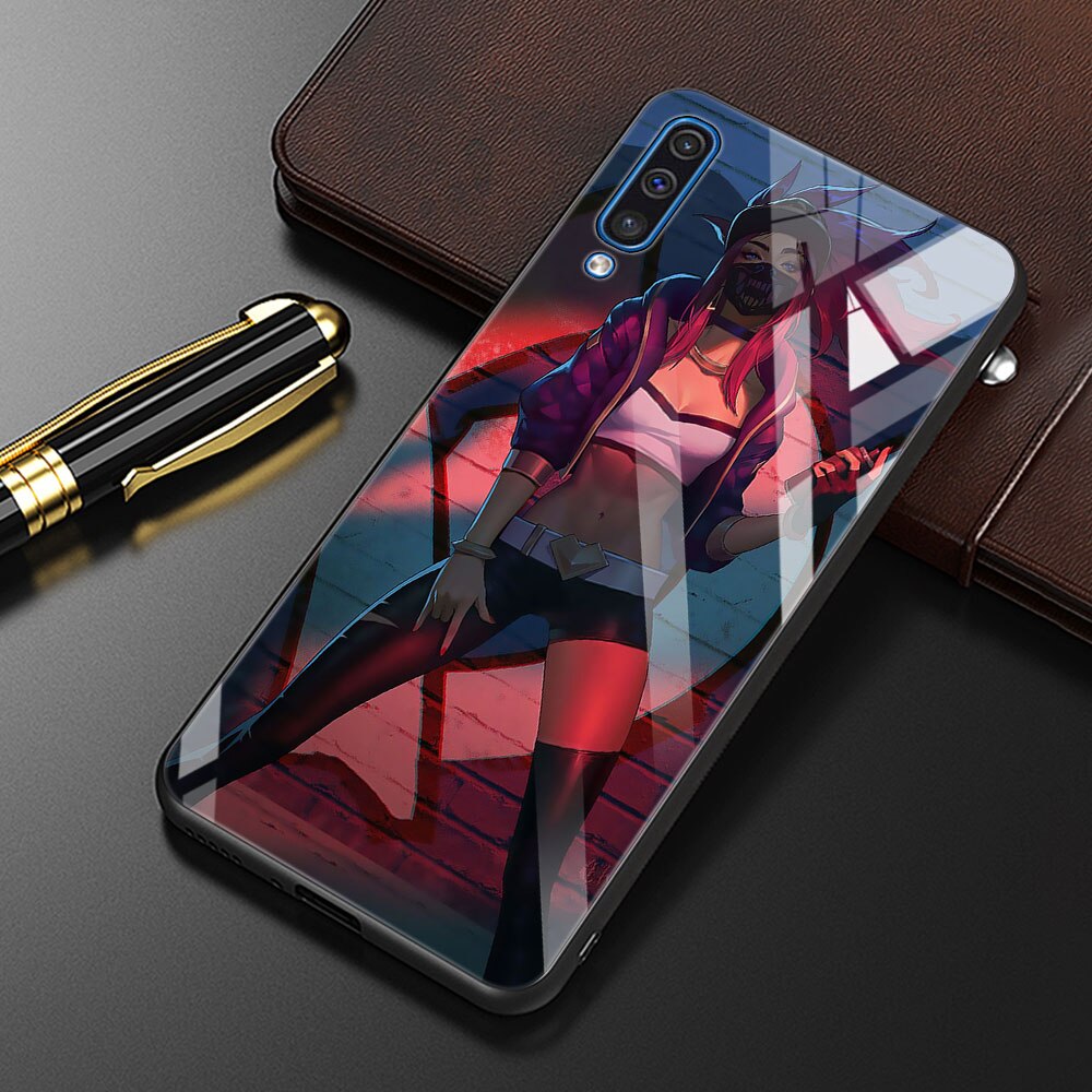 Collection 1 League Of Legends Lol Cool Tempered Glass Phone Case For Samsung Galaxy A50 A70 A72 A10 A30 A40 A20 Cover A51 A52 A12 A02s Bag - League of Legends Fan Store