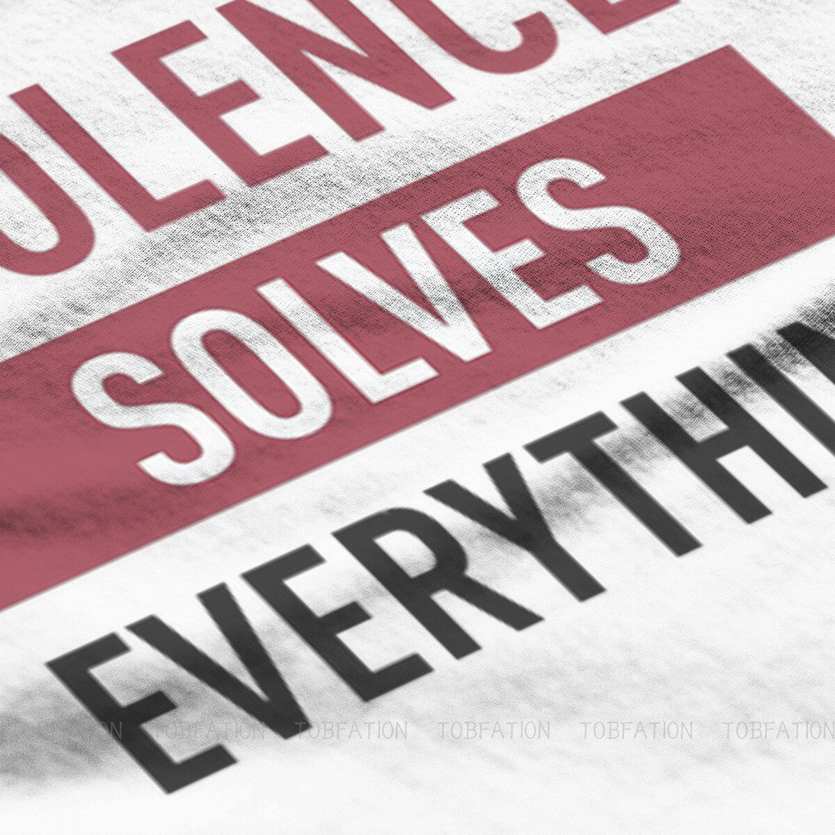 Violence Solves Everything  T Shirt - League of Legends Fan Store