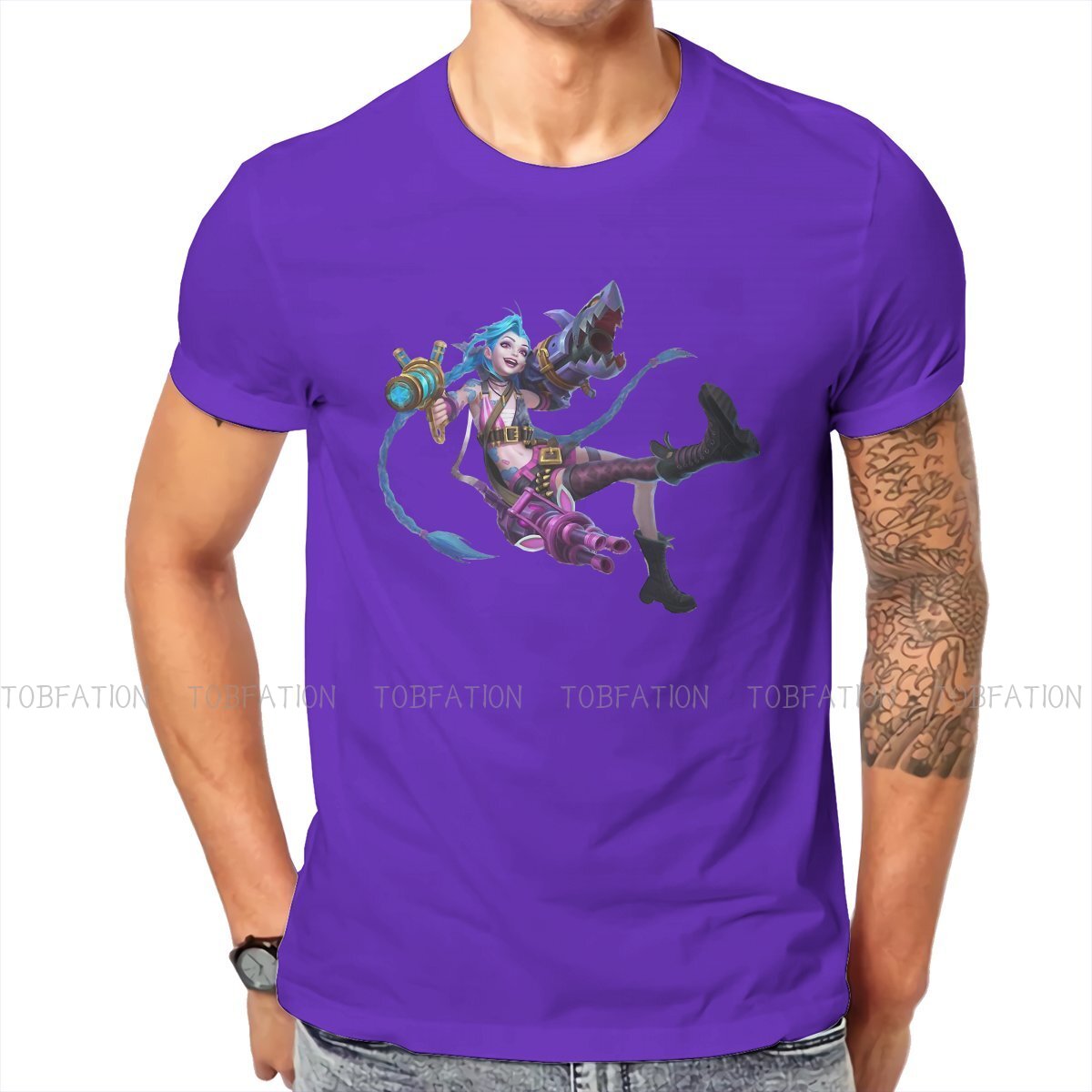 Jinx Arcane Carry T Shirt - League of Legends Fan Store