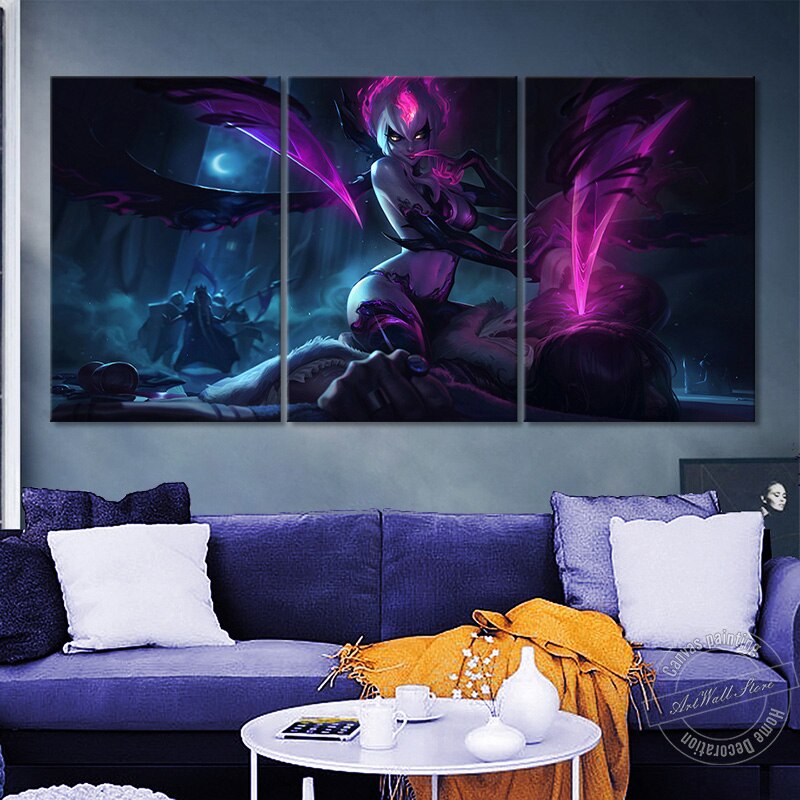 Evelynn Rework Splash Poster - Canvas Painting - League of Legends Fan Store