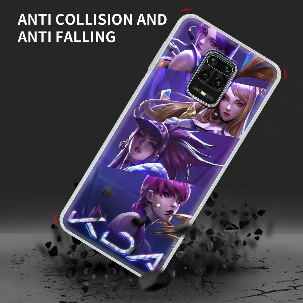 League Legends LOL Kda Case For Xiaomi Redmi Note 9 8 Pro 9S 8T 7 9T Soft Bumper Cover 9A 9C 8A 7A Funda K20 k30 6 6A TPU Coque - League of Legends Fan Store